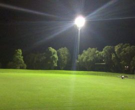Adamstown Oval under lights